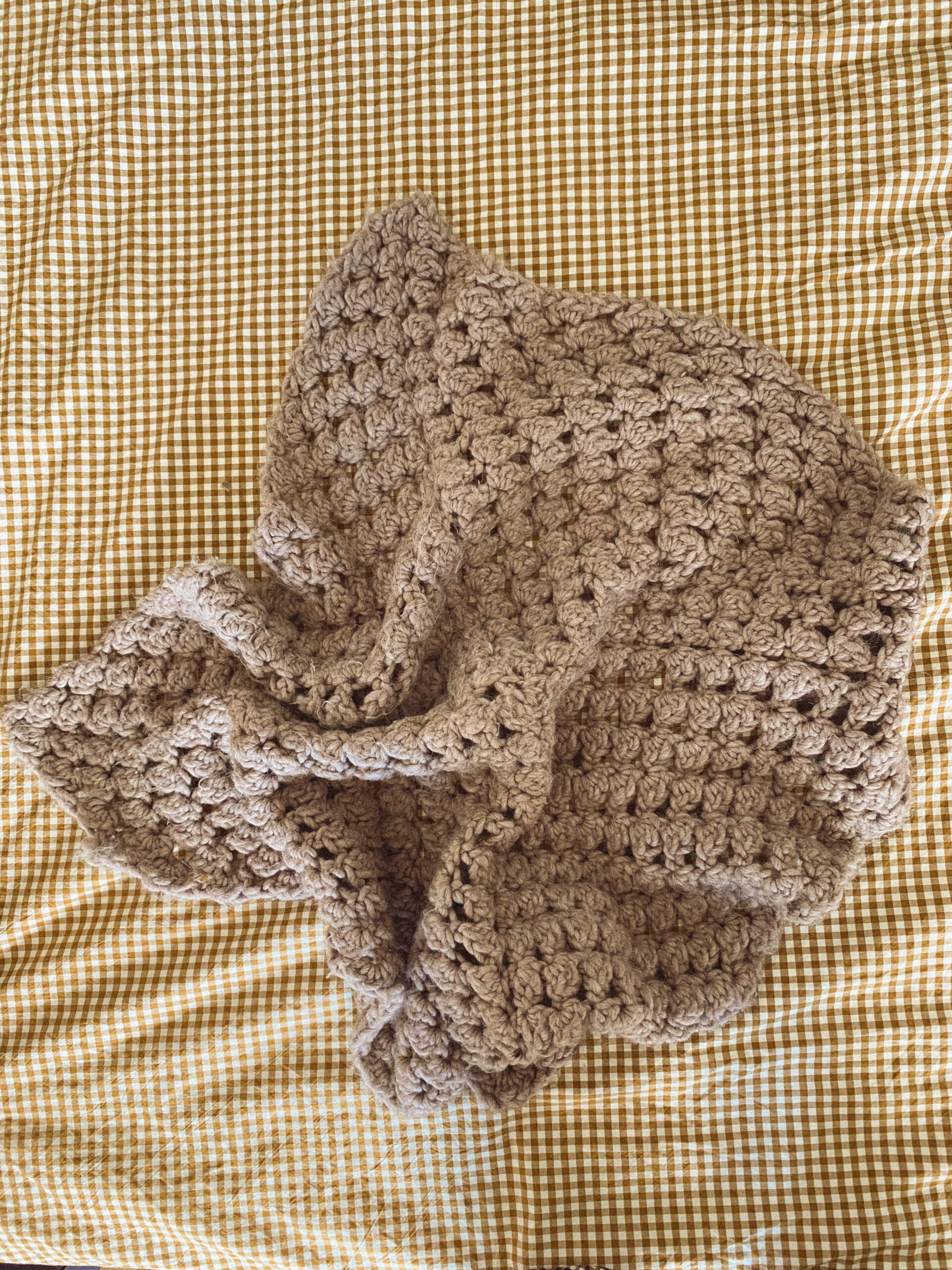 Petite couverture en crochet